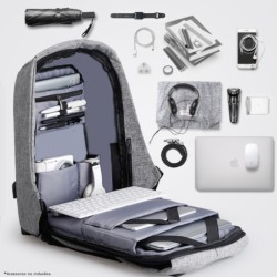Mochila USB Mark Ryden Laptop Style Negro/Gris MR5815ZS - Ítem5