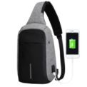 Mochila USB Mark Ryden Crossbody Negro/Gris MR5898 - Ítem