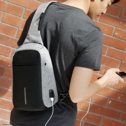 Mochila USB Mark Ryden Crossbody Negro/Gris MR5898 - Ítem2