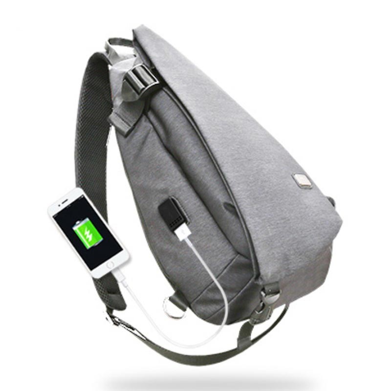 Mochila USB Mark Ryden Life Crossbody Gris MR5975