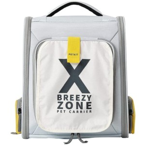 Mochila para transporte de animais de estimação Breezy xZone Pet Carrier Cinzento