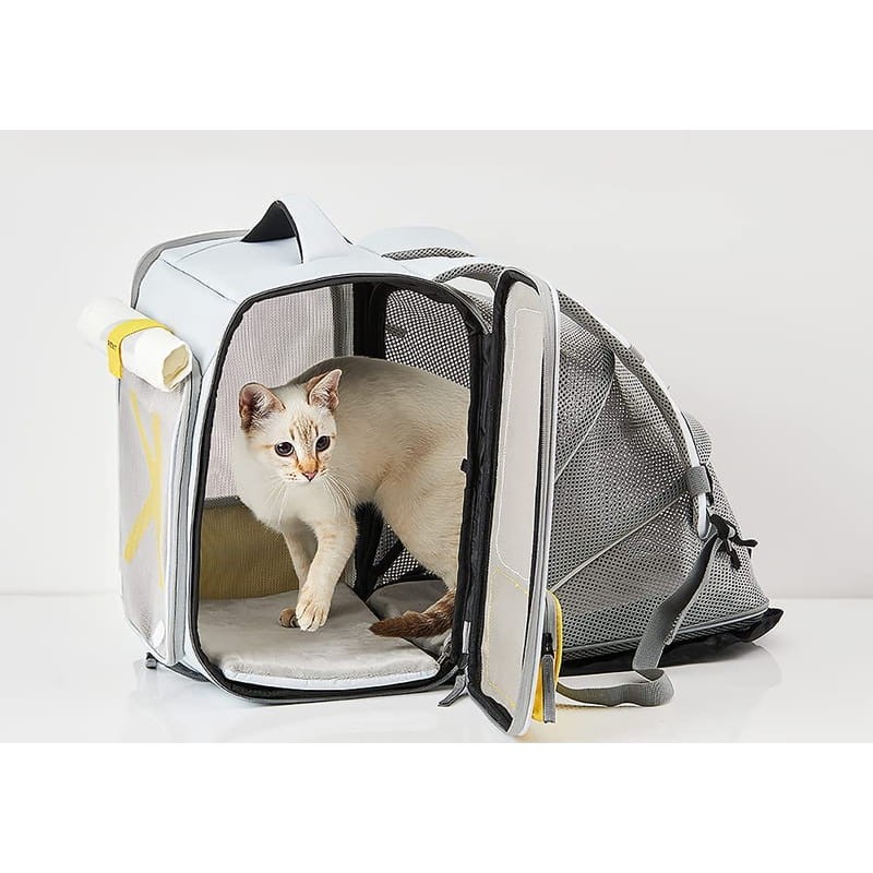 Mochila para transporte de animais de estimação Breezy xZone Pet Carrier Cinza - Item3