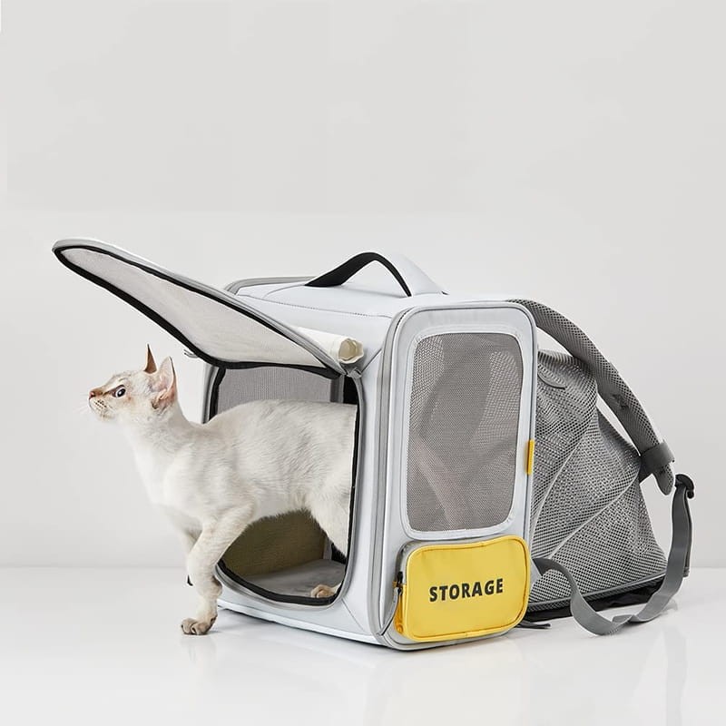 Mochila Transportín para Mascota Breezy xZone Pet Carrier Gris - Ítem4