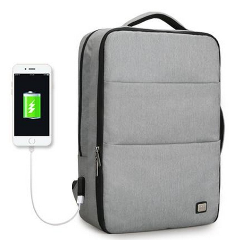 Mochila Usb Mark Ryden Squero 15 MR5982 Cinzento