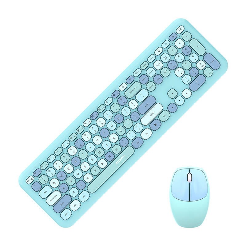 MOFII 666 2.4G Azul – Conjunto de teclado e rato - Item1