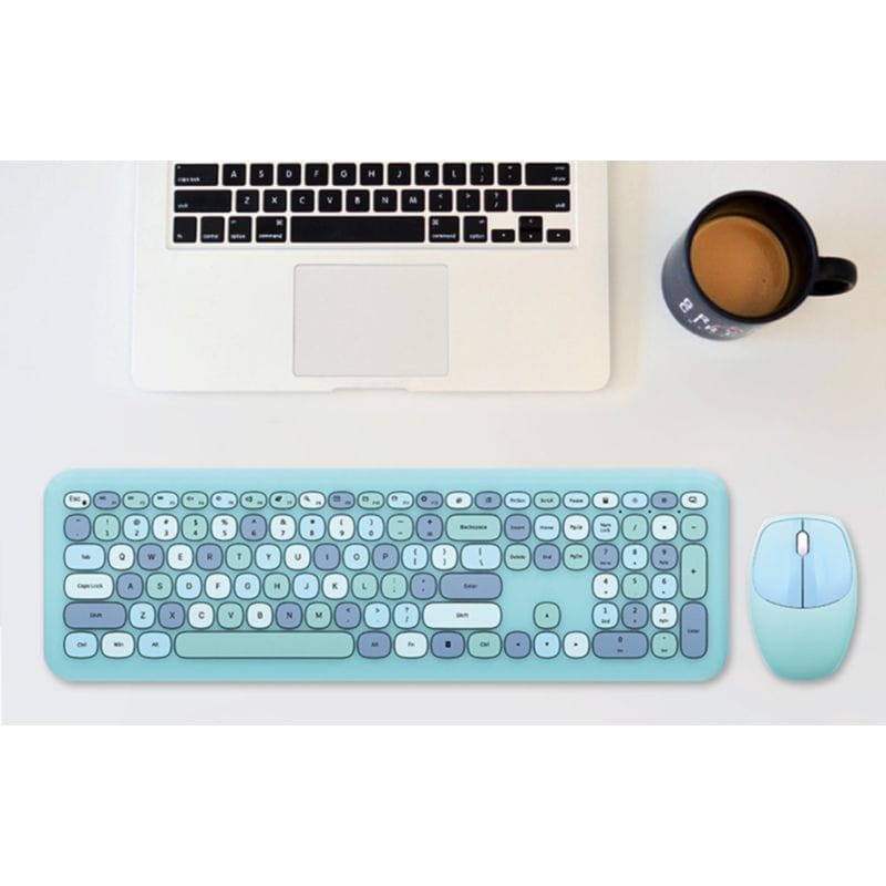 MOFII 666 2.4G Azul – Conjunto de teclado e rato - Item3