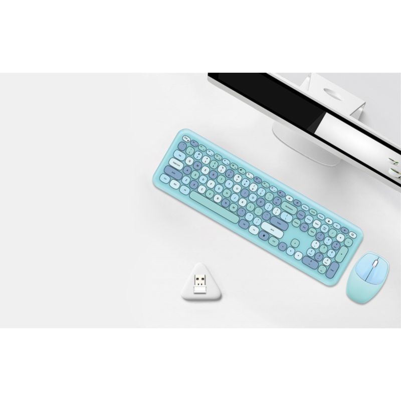 MOFII 666 2.4G Azul – Conjunto de teclado e rato - Item4