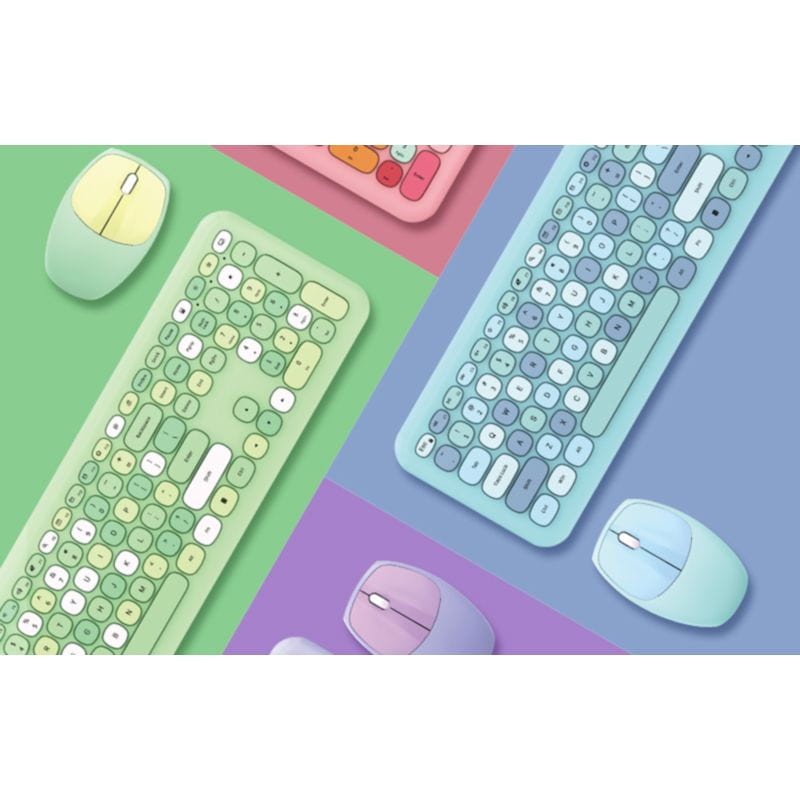 MOFII 666 2.4G Azul – Conjunto de teclado e rato - Item5