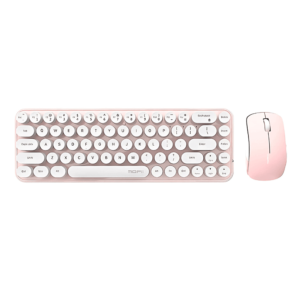 MOFII Bean 2.4G Blanc/Rose - Ensemble clavier et souris