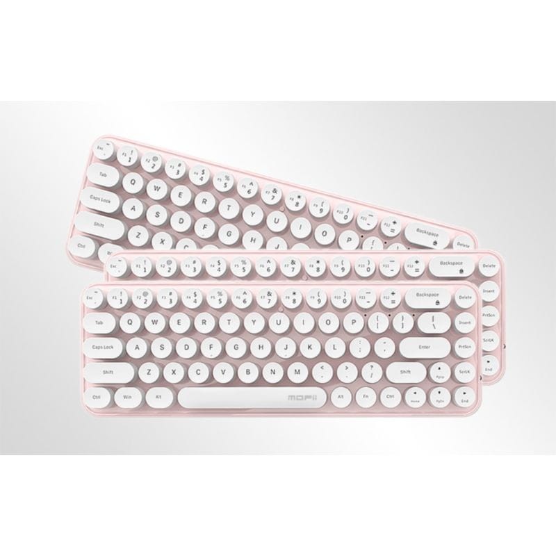 MOFII Bean Branco, Rosa - Conjunto de teclado e rato - Item1