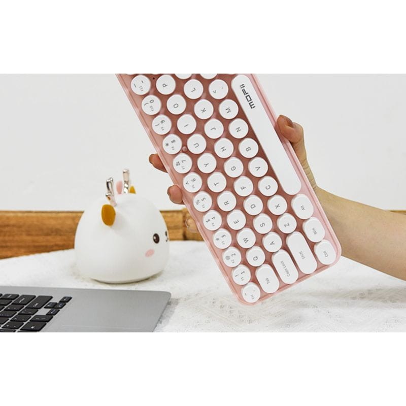 MOFII Bean Branco, Rosa - Conjunto de teclado e rato - Item2