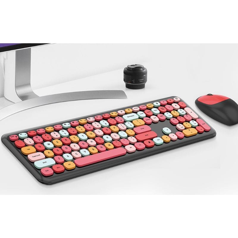 MOFII 666 2.4G Preto, Vermelho - Conjunto de teclado e rato - Item2