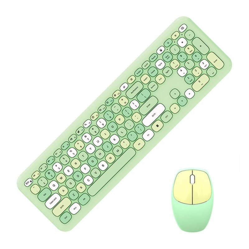 MOFII 666 2.4G Verde - Conjunto teclado e rato - Item1