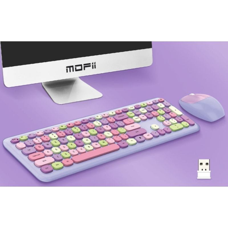 MOFII 666 2.4G Violet - Kit clavier et souris - Ítem2