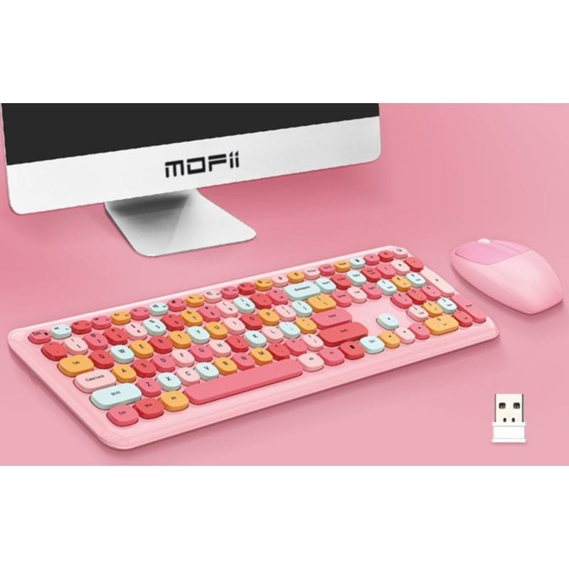MOFII 666 2.4G Rose - Ensemble clavier et souris - Ítem2
