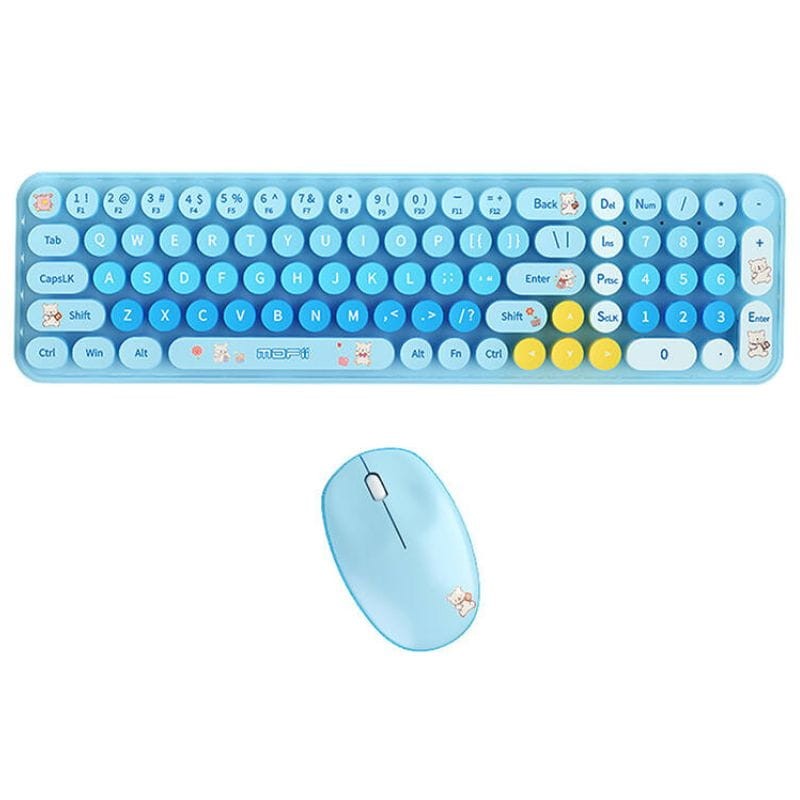 MOFI Baby Bear Azul - Kit de teclado e rato - Item