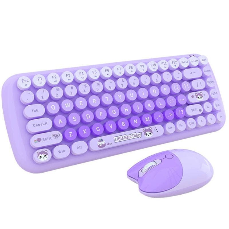 MOFII Candy New 2.4G Purple - Conjunto de teclado e rato - Item