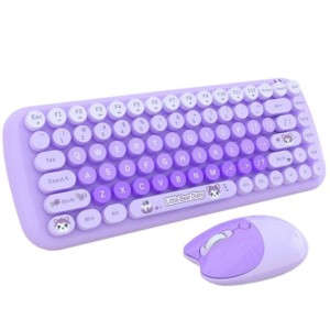 MOFII Candy New 2.4G Purple - Conjunto de teclado e rato