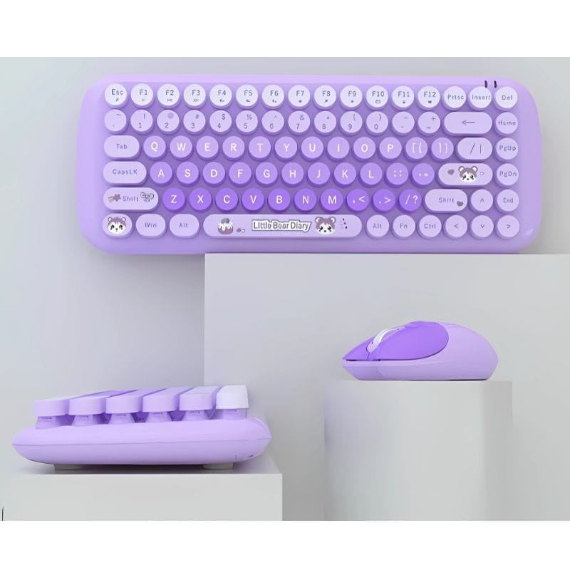 MOFII Candy New 2.4G Purple - Conjunto de teclado e rato - Item1