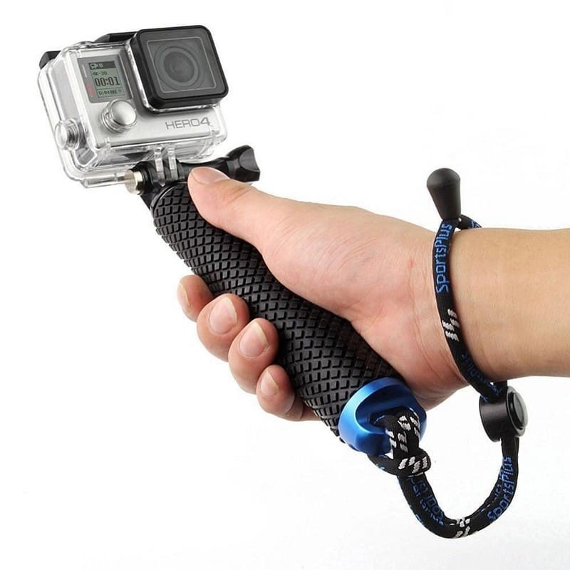 Monopod Stick Acuático 18-50cm - Accesorio Cámara Deportiva Azul Oscuro - Ítem1