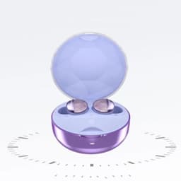 Estuche de carga abierto de los Monster Aria Pro MH22110 Púrpura - Auriculares Bluetooth