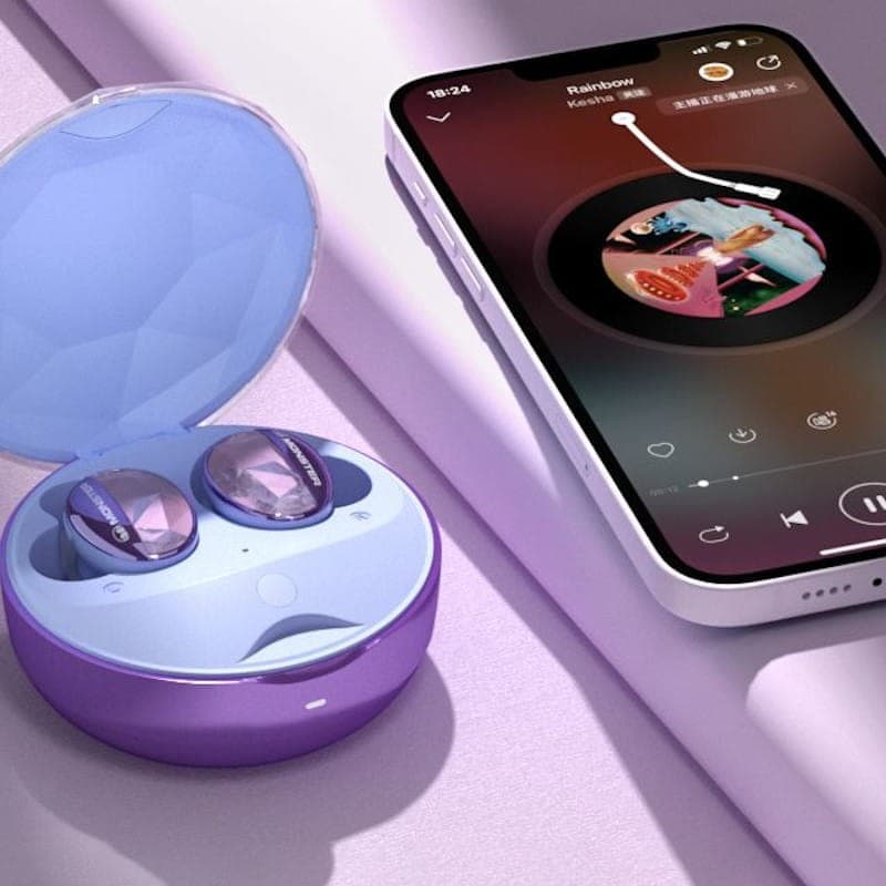 Conexión al teléfono móvil de los Monster Aria Pro MH22110 Púrpura - Auriculares Bluetooth