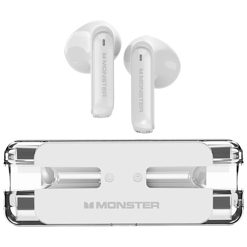 Auriculares Bluetooth TWS Monster XKT08 Branco - Item