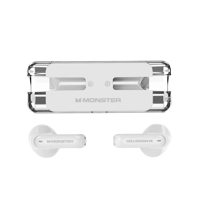 Auriculares Bluetooth TWS Monster XKT08 Branco - Item1