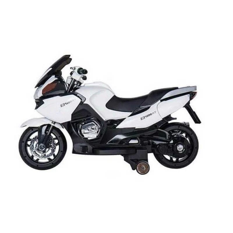 Moto infantil de Policía 24v Blanco - Moto eléctrica para niños - Ítem1