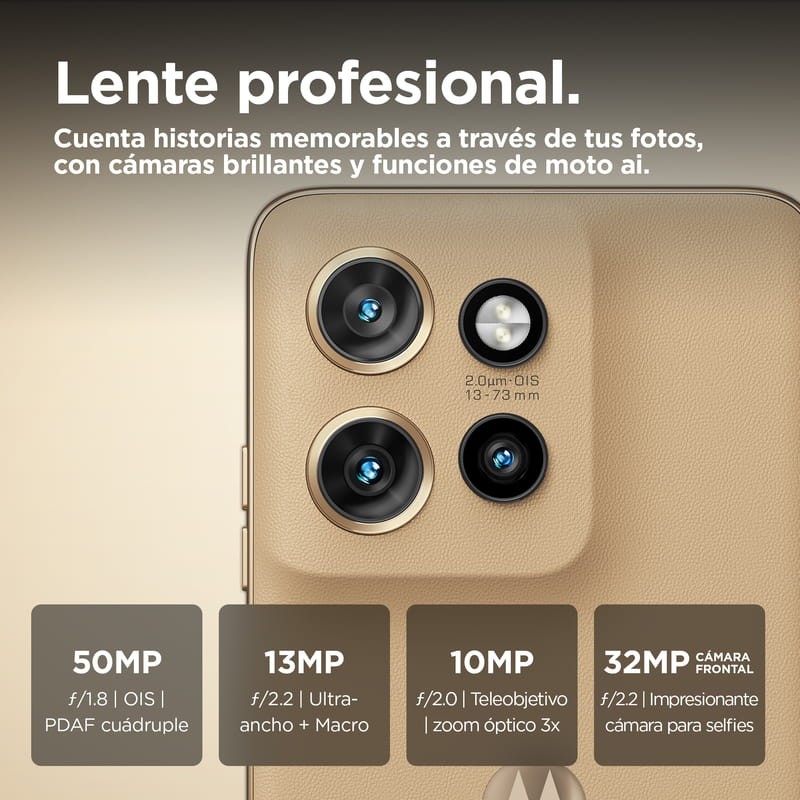 Motorola Moto Edge 50 Neo 12GB/512GB Beige - Teléfono móvil - Ítem3