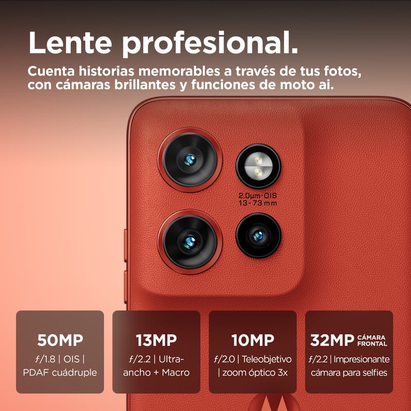 Motorola Moto Edge 50 Neo 12GB/512GB Naranja - Teléfono móvil - Ítem4