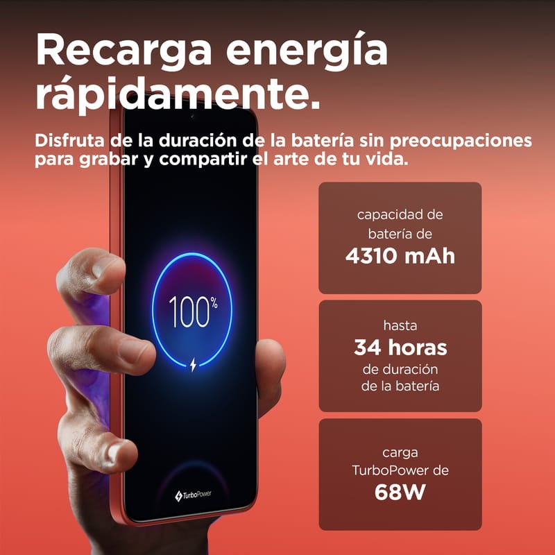 Motorola Moto Edge 50 Neo 12GB/512GB Naranja - Teléfono móvil - Ítem8