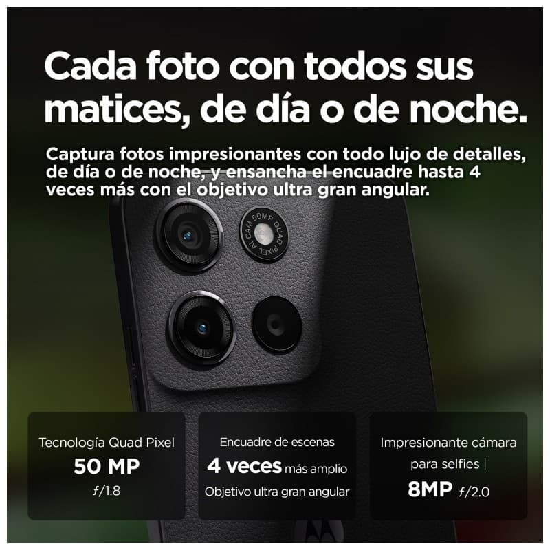 Motorola Moto G15 4G Sea Blue - cámara de 50 MP