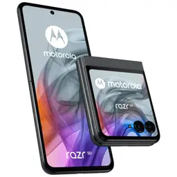 Motorola Razr 50 5G 8GB/256GB Cinzento - Telemóvel Vista frontal e dobrada