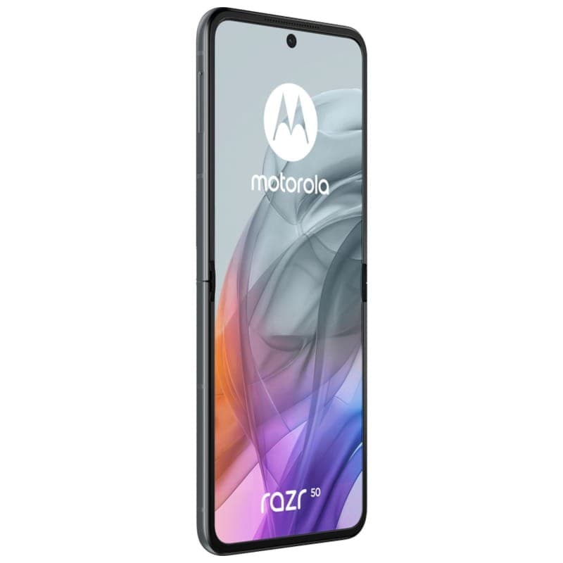 Motorola Razr 50 5G 8GB/256GB Cinzento - Telemóvel Vista frontal lado direito