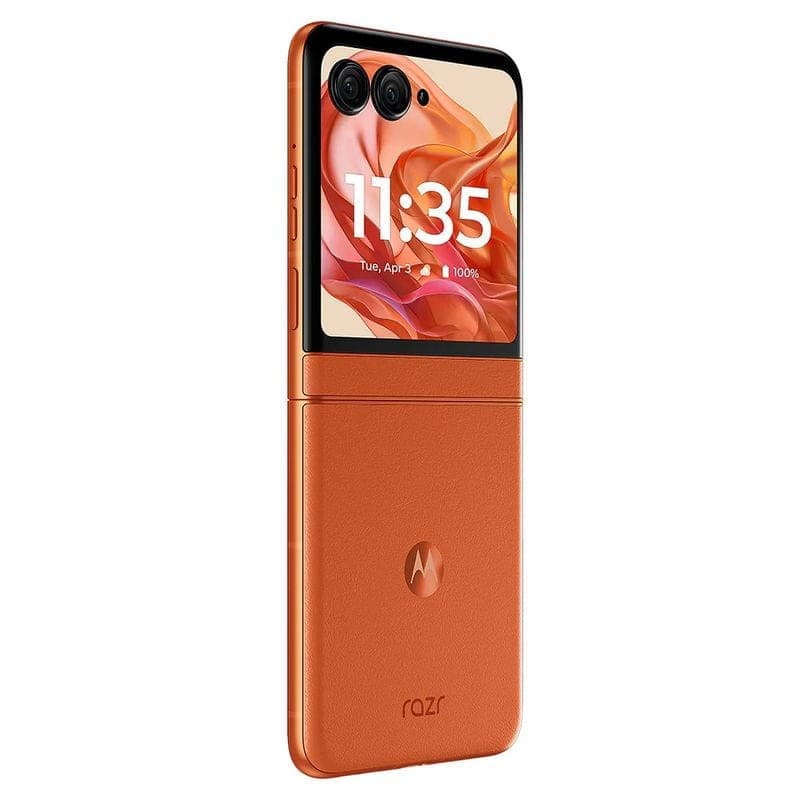 Externo de Motorola Razr 50 5G 8GB/256GB Laranja - Telemóvel