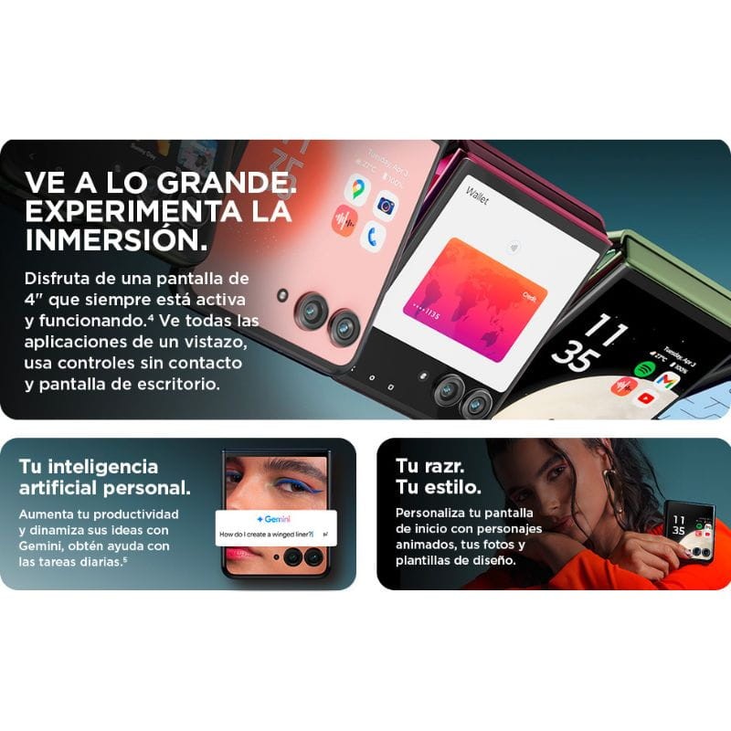 Motorola Razr 50 Ultra 5G 12GB/512GB Azul - Teléfono Móvil - Ítem10