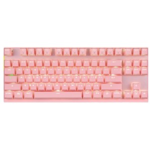 Teclado Mecánico Motospeed GK82 Inalámbrico RGB Rosa