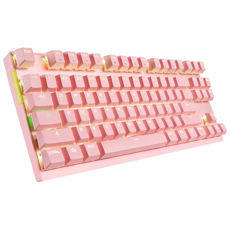 Teclado Mecánico Motospeed GK82 Inalámbrico RGB Rosa - Ítem3