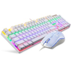 Kit Teclado Mecânico + Rato Gaming Motospeed CK666 - Item1