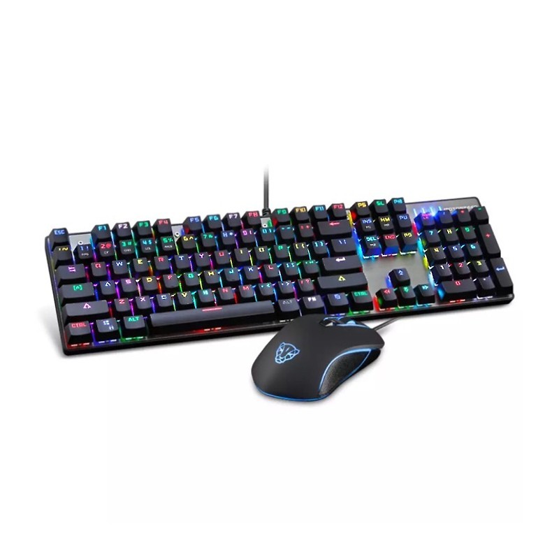 Teclado Mecánico Color MotoSpeed CK888 + Ratón Gaming