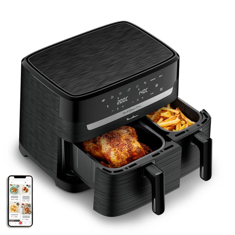 Moulinex Dual Easy Fry EZ901N20 8.3 L Noir - Friteuse à air comprimé - Ítem2