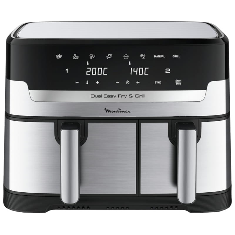 Moulinex Dual Easy Fry EZ905D20 8,3 L Preto - Fritadeira de ar quente - Item