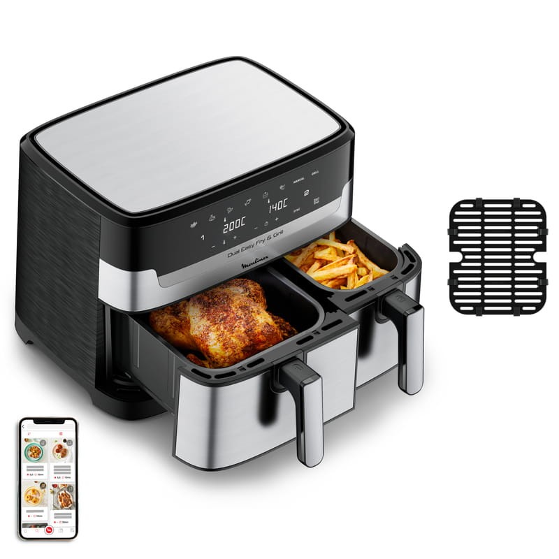 Moulinex Dual Easy Fry EZ905D20 8.3 L Noir - Friteuse à air - Ítem1