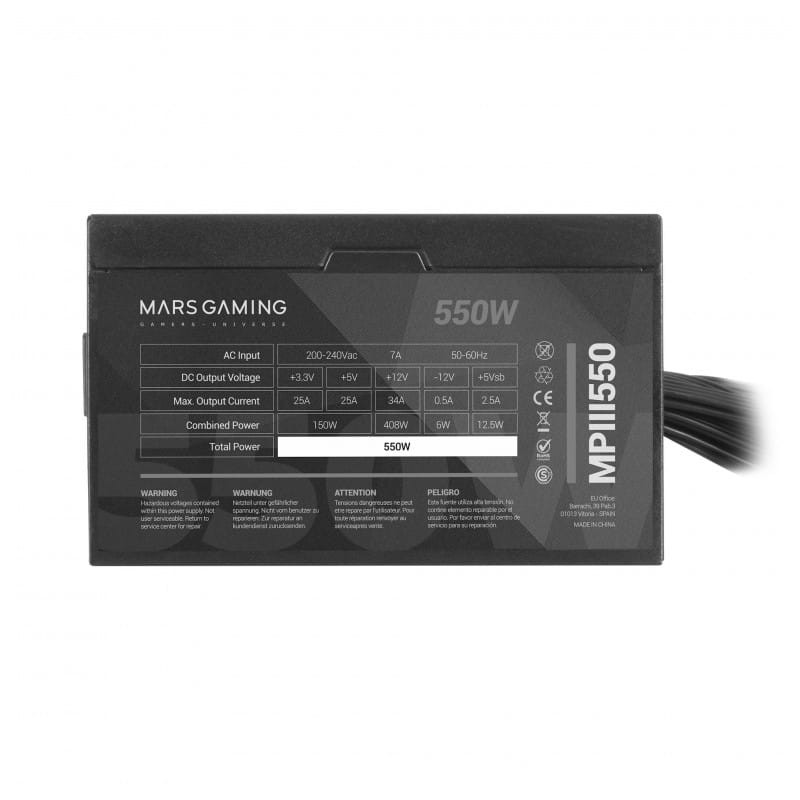 Mars Gaming MPIII550 550W Negro - Fuente de alimentación - Ítem3