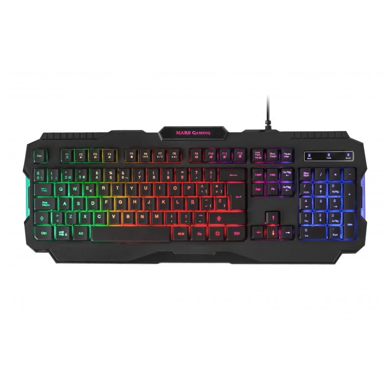 Mars Gaming MRK0 Gaming Keyboard RGB Preto - Teclado de membrana - Item