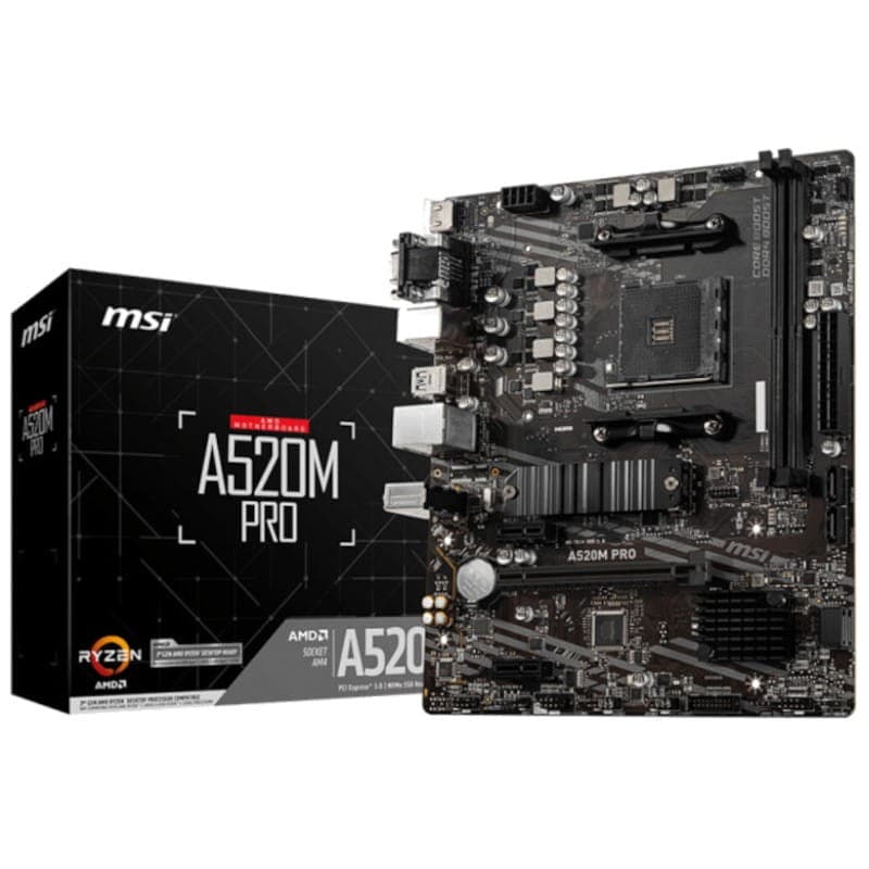 MSI A520M PRO micro ATX - Carte Mére