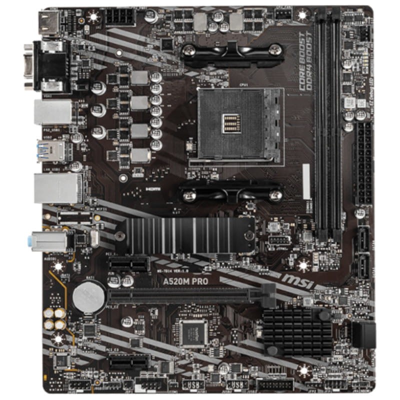 MSI A520M PRO micro ATX - Carte Mére - Ítem1