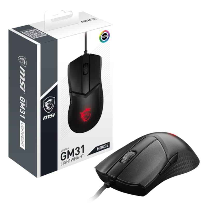 MSI CLUTCH GM31 LIGHTWEIGHT USB Noir - Souris de jeu - 12000 DPI - Ítem4