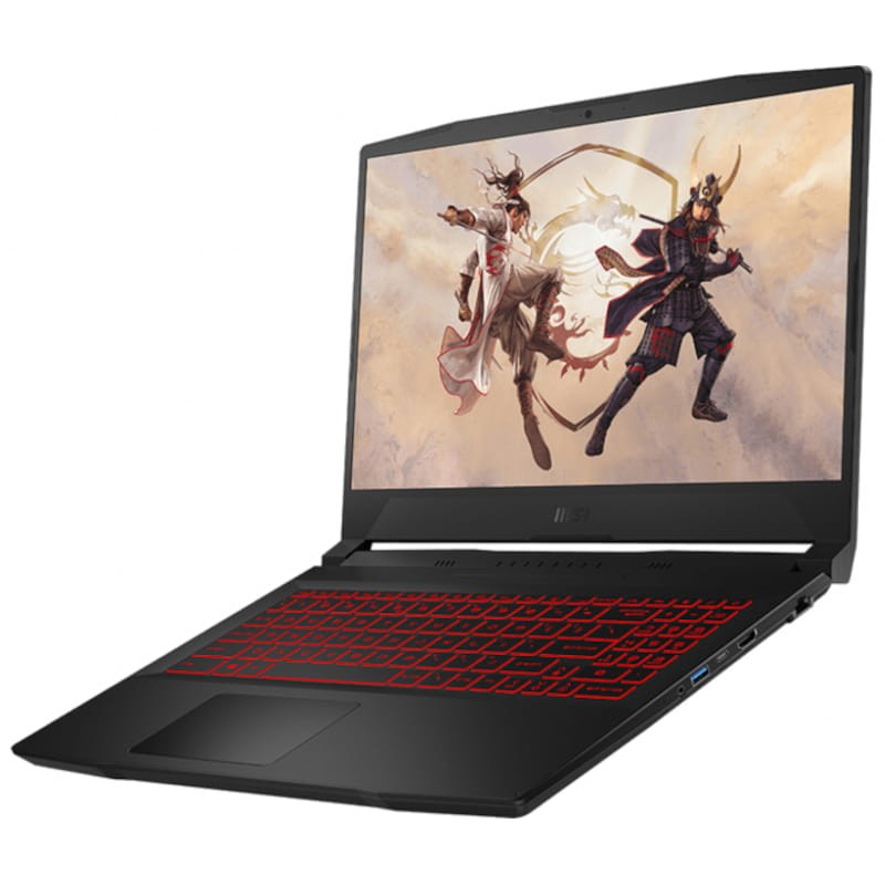 MSI Gaming GF66 12UC-820XES Katana Intel Core i7-12650H /16GB /512GB /GeForce RTX 3050 /15.5 /FreeDOS Noir - Ordinateur portable - Ítem1